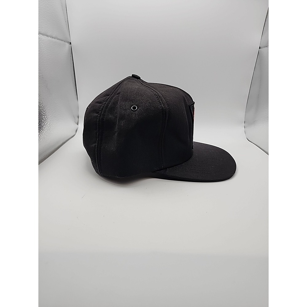 Vintage Texaco Embroidered Patch Black Trucker Hat Cap Insulated USA Snap Back - Picture 13 of 14